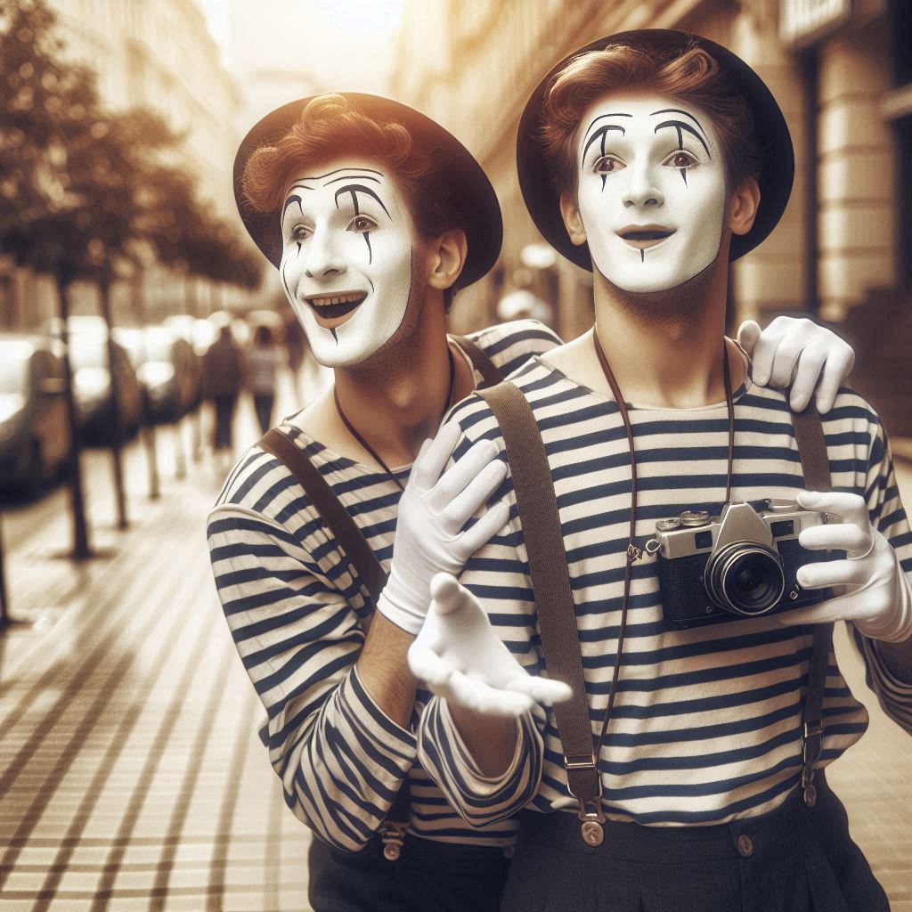 A pair of Mmimes, their first time in New York City
A mime story
© Jay Schankman 2024