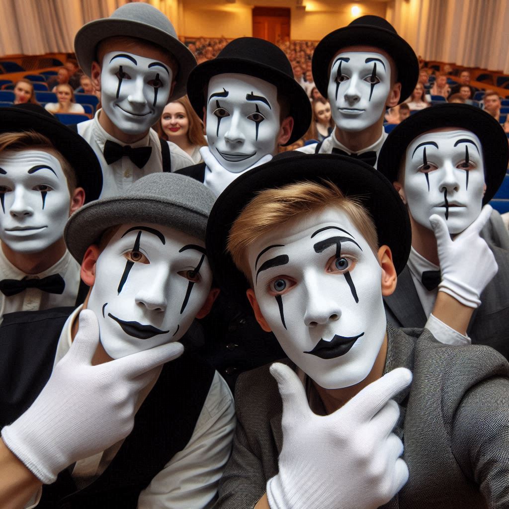 The handsome seven
A mime story
© Jay Schankman 2024