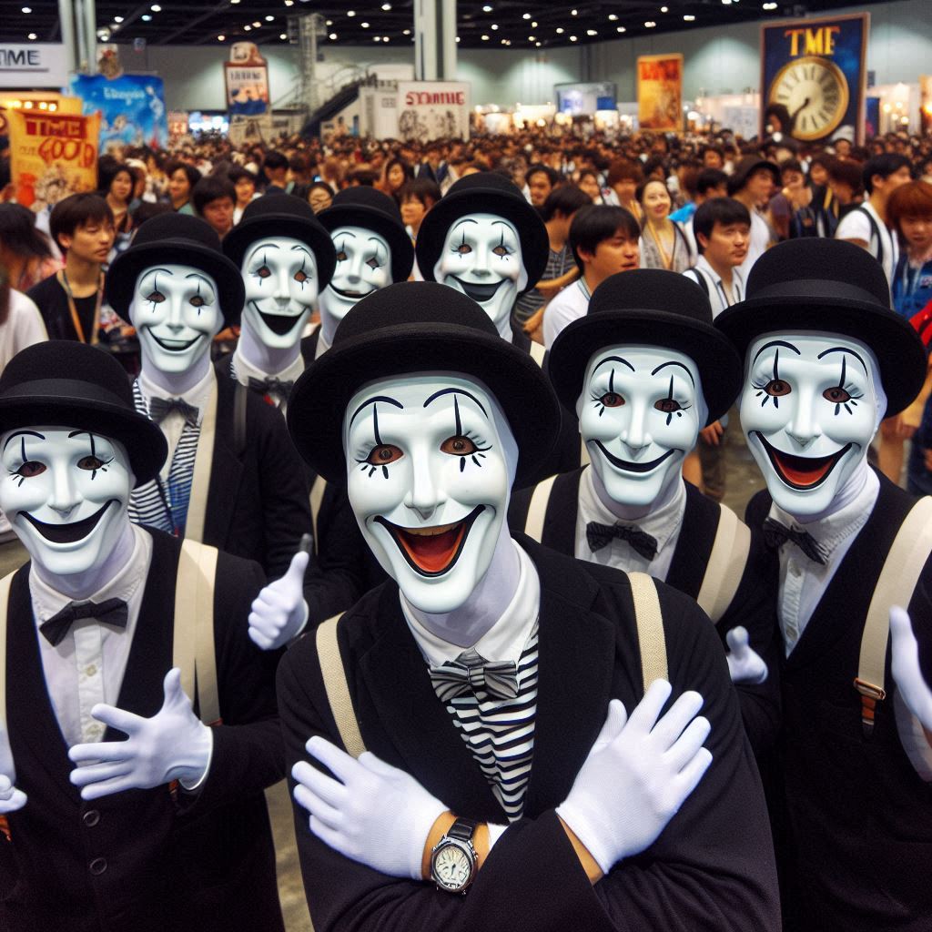 Mimes at a mime convention
A mime story
© Jay Schankman 2024